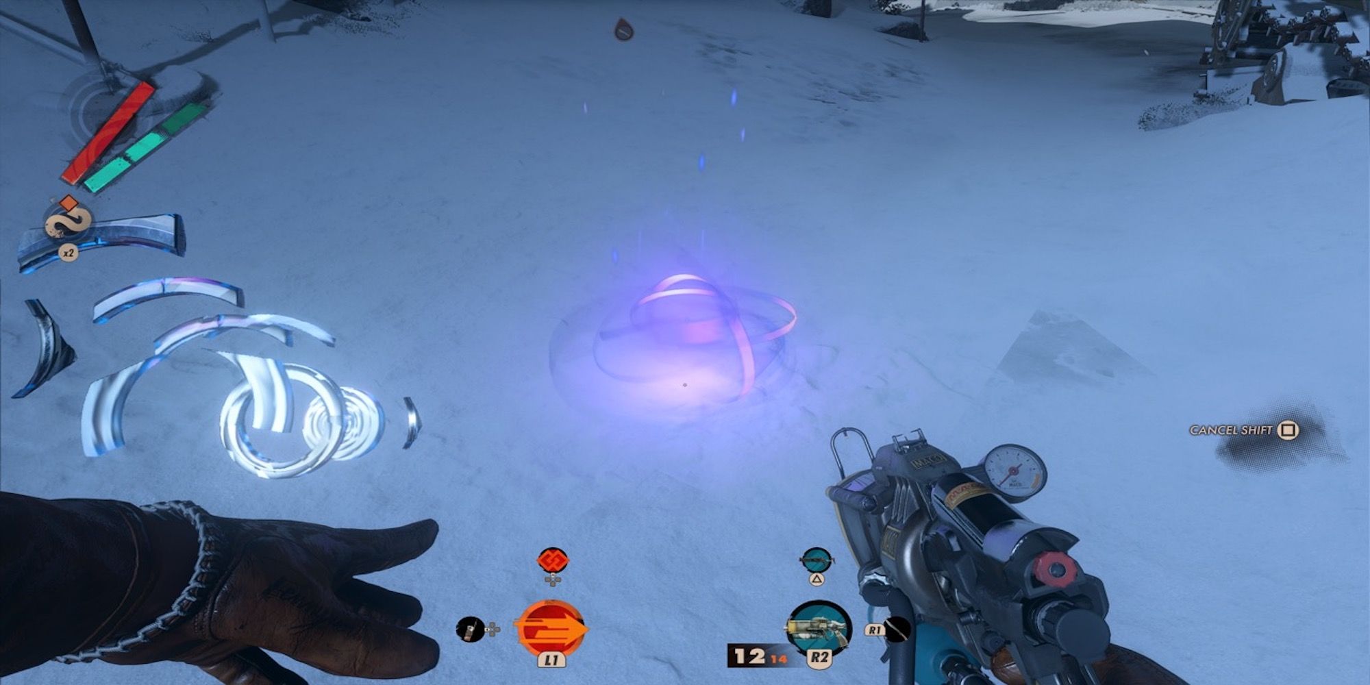 Testing out powers in Deathloop