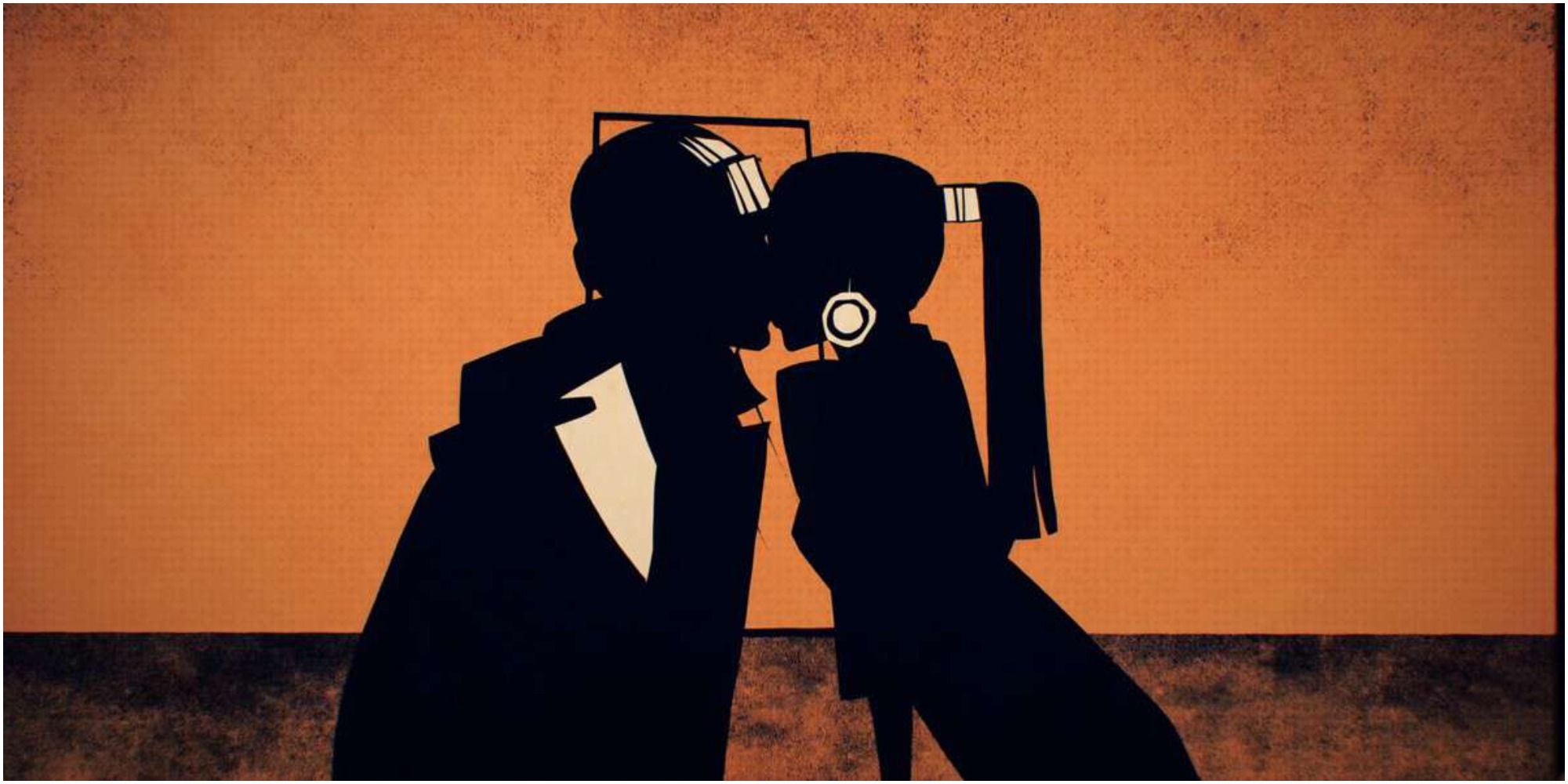 Deathloop Animated Image Of Fia And Charlie Kissing