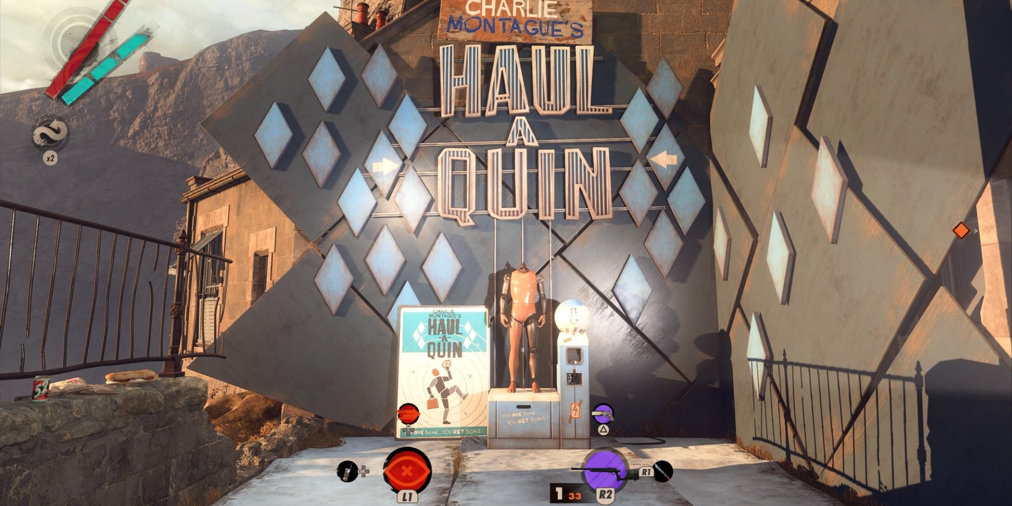 The "naked" Haul-A-Quin Mannequin in Deathloop
