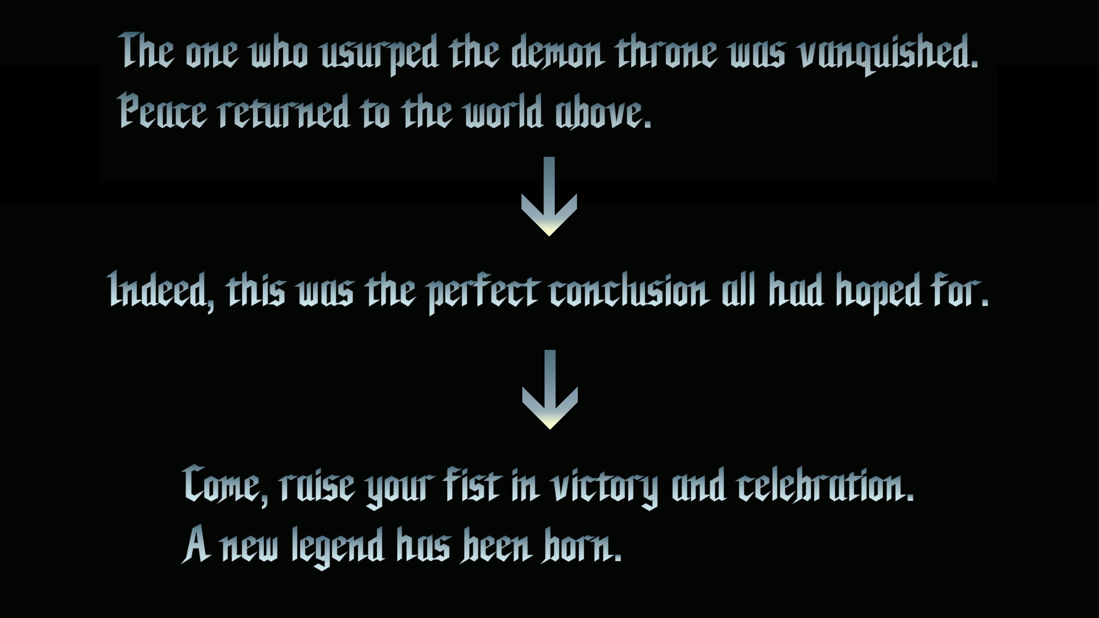 Devil May Cry 5 - All Three Text-Scrawl Screens Of The Secret Ending Stiched Together
