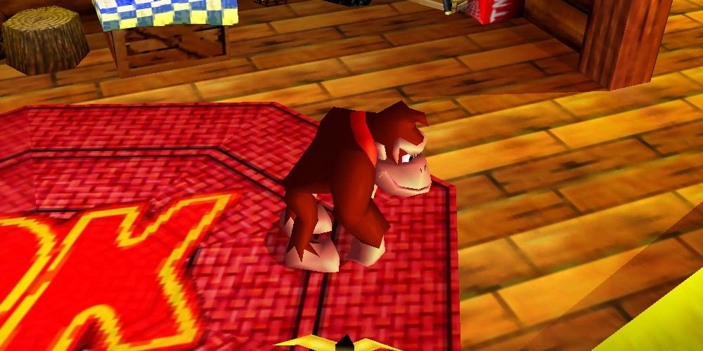 Donkey Kong indoors on mat