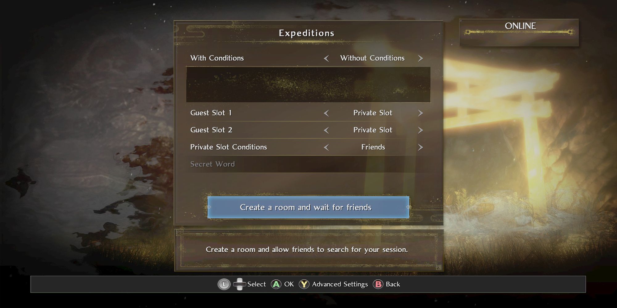 Expedition Settings in Nioh 2