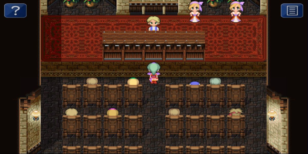 The auction house in Final Fantasy 6