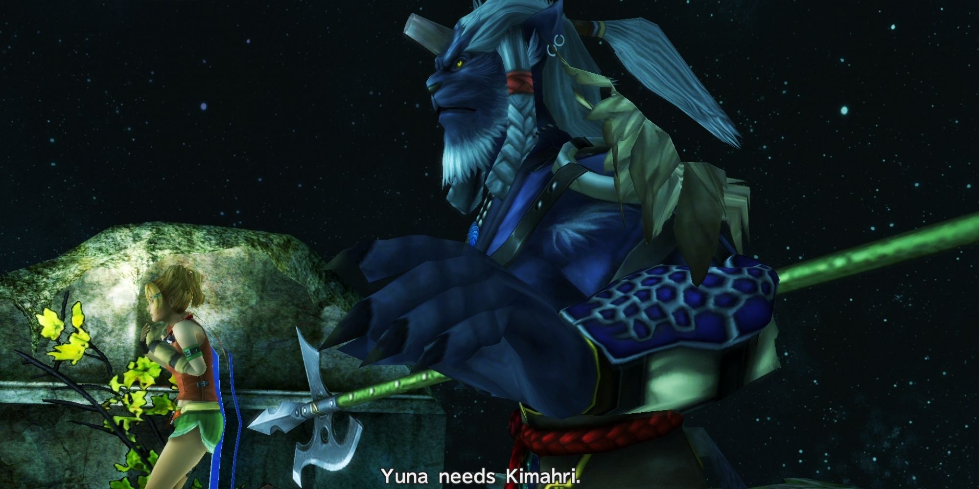 FFX Kimahri speaking about protecting yuna