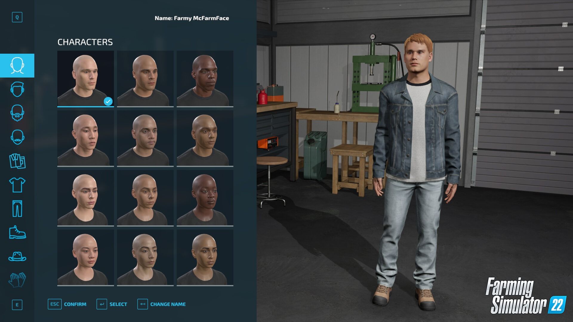 Farming Sim Player Customization