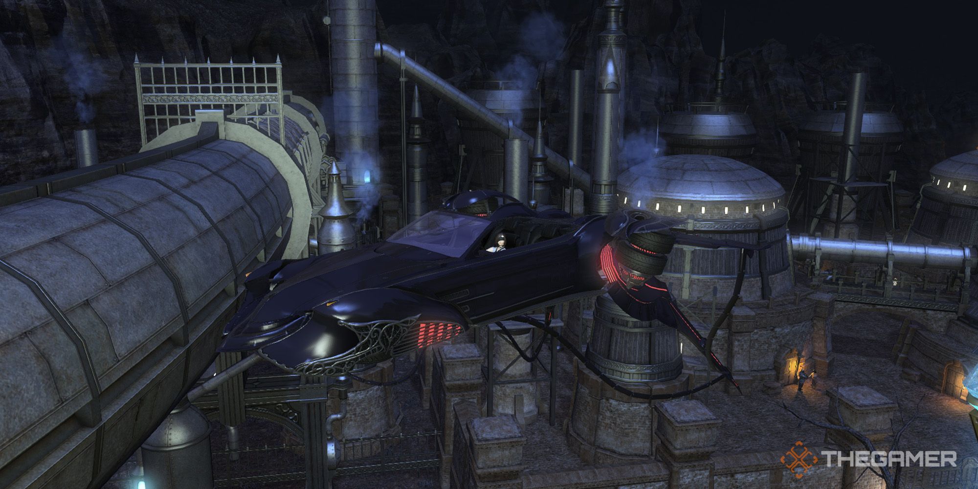 Final Fantasy 14 Player in Regalia Mount