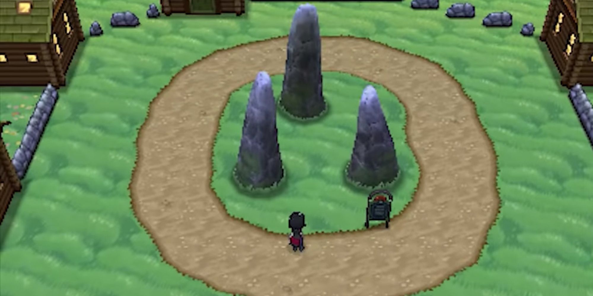Geosenge Town stones and Calem in Pokemon X & Y