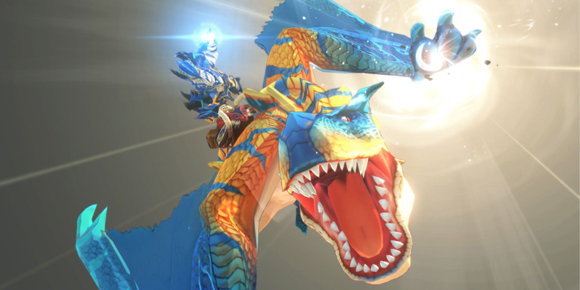 Rare Grimclaw Tigrex from the game Monster Hunter Stories 2: Wings of Ruin