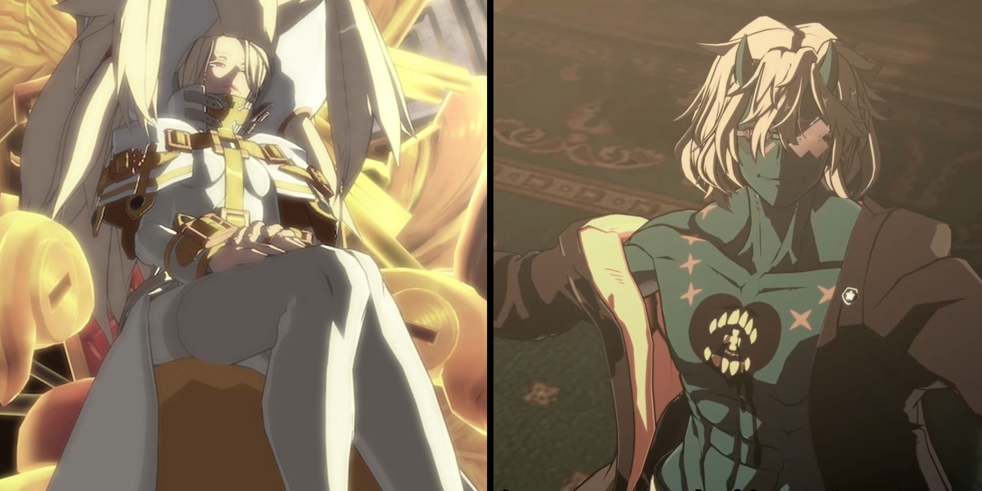 Guilty Gear - Still Frames Of Areils In Revelator And Happy Chaos In GG Strive