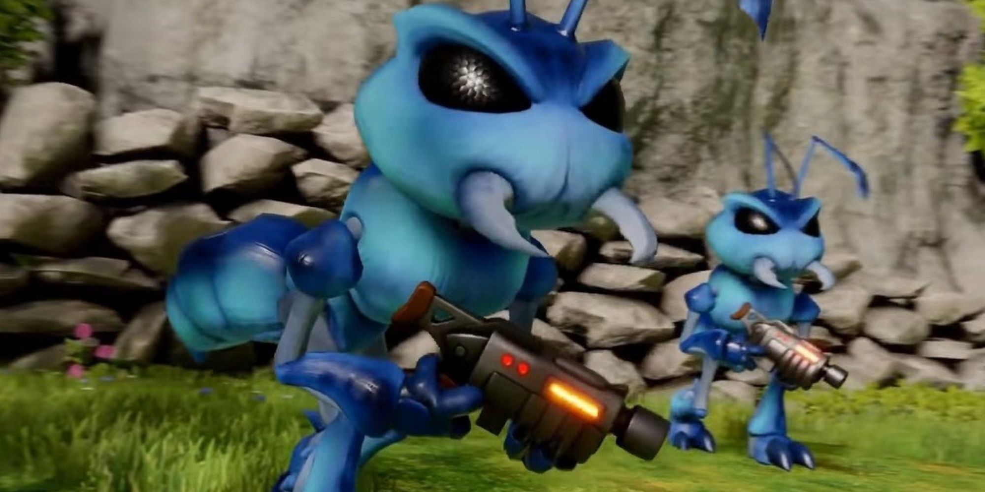 Jet Force Gemini for Nintendo 64 ant-like drones holding guns