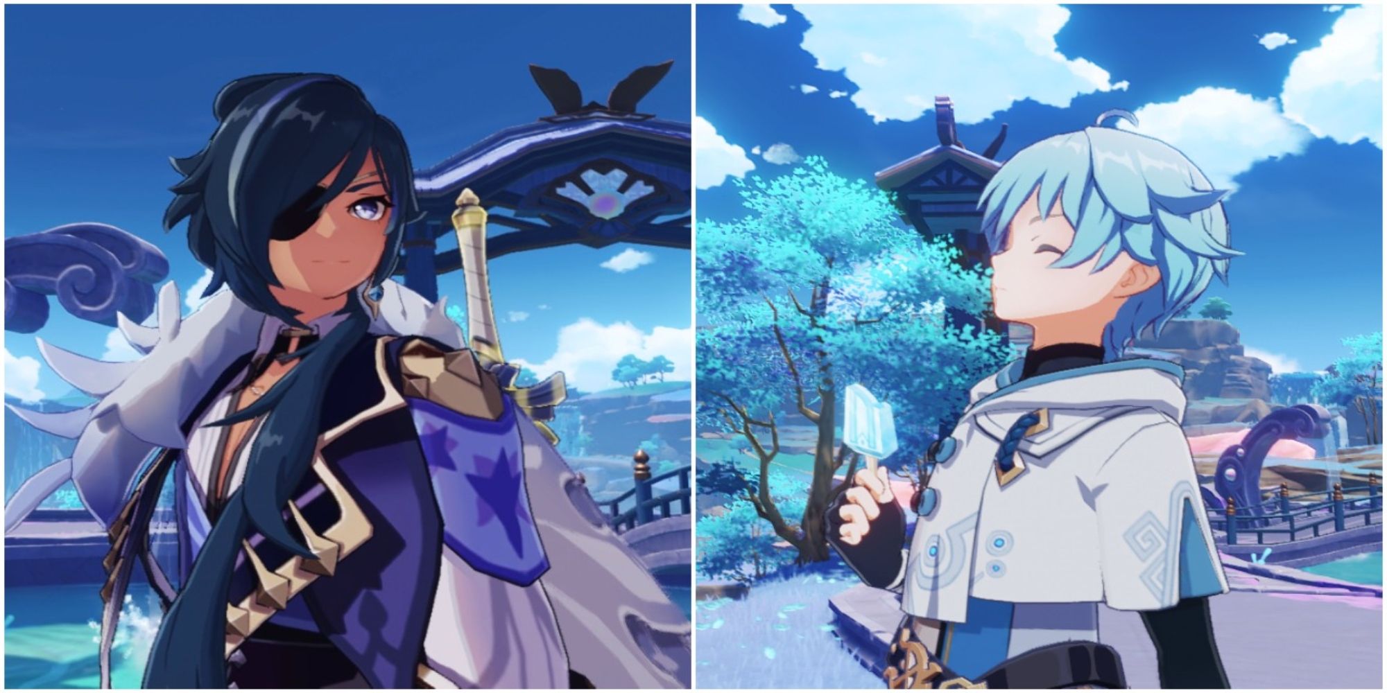 Genshin Impact Kaeya And Chongyun Skill and Talent Use