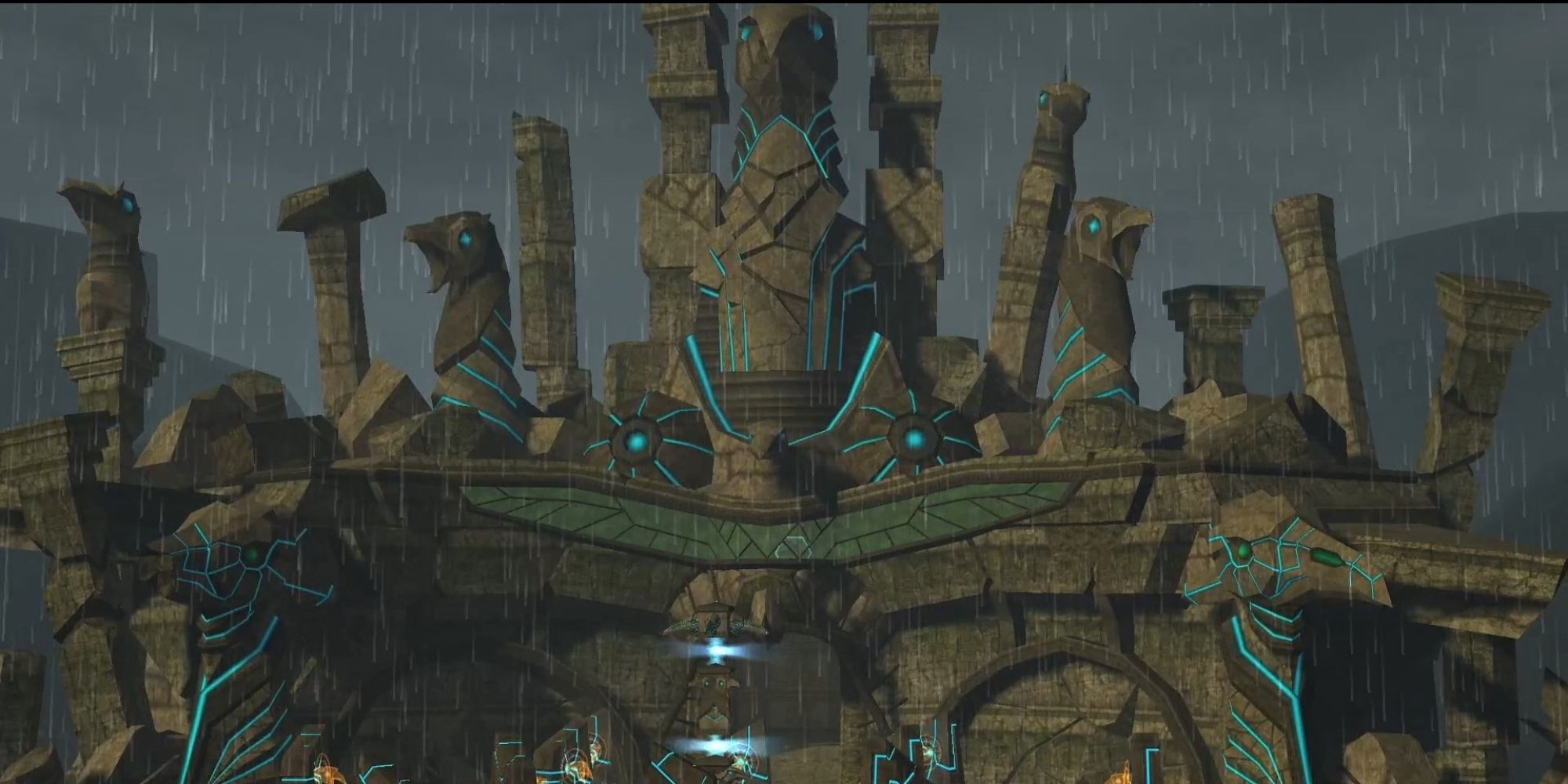 Metroid Prime Chozo Ruins in the rain