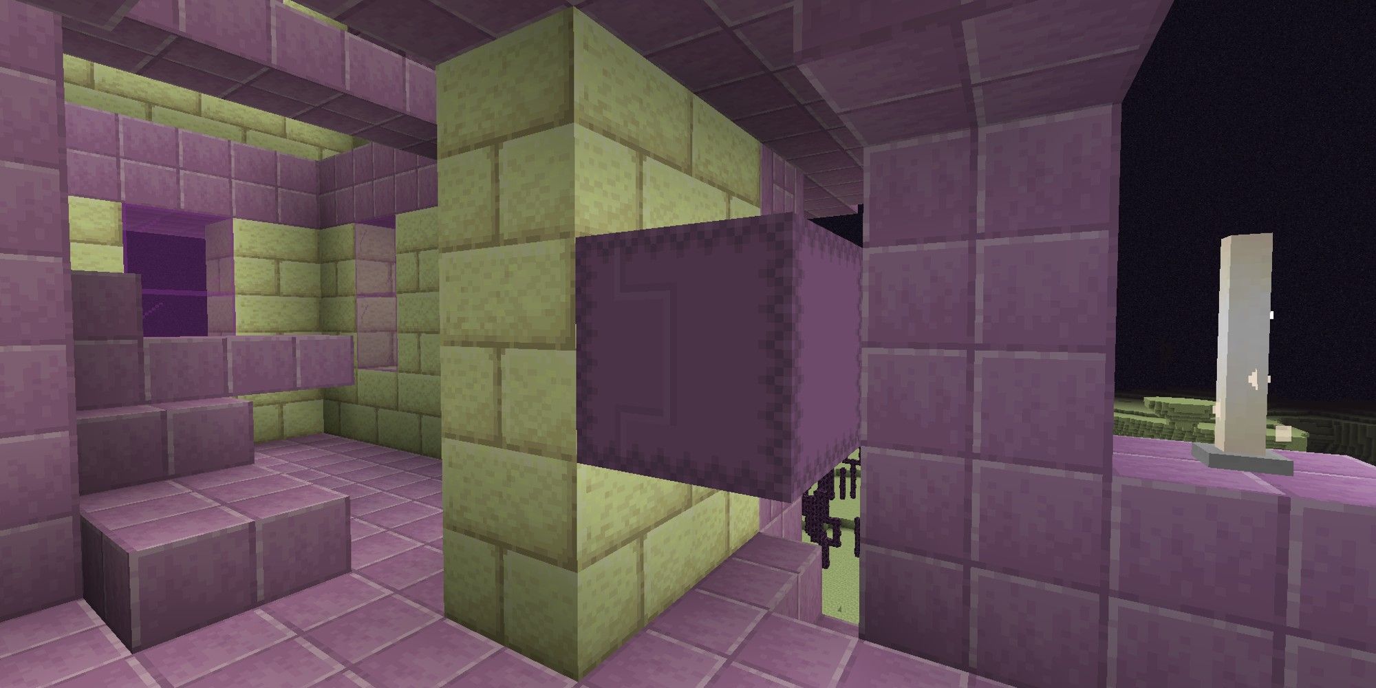 shulker attached to purpur wall in end city