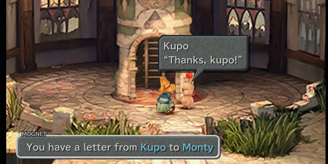 FFIX Vivi giving a letter to Kupo