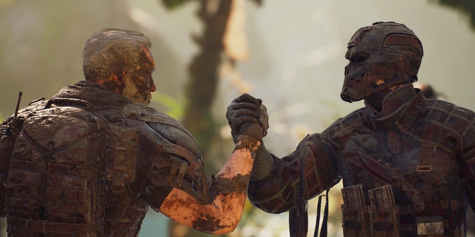 Predator Hunting Grounds Fireteam Members Clasping Hands