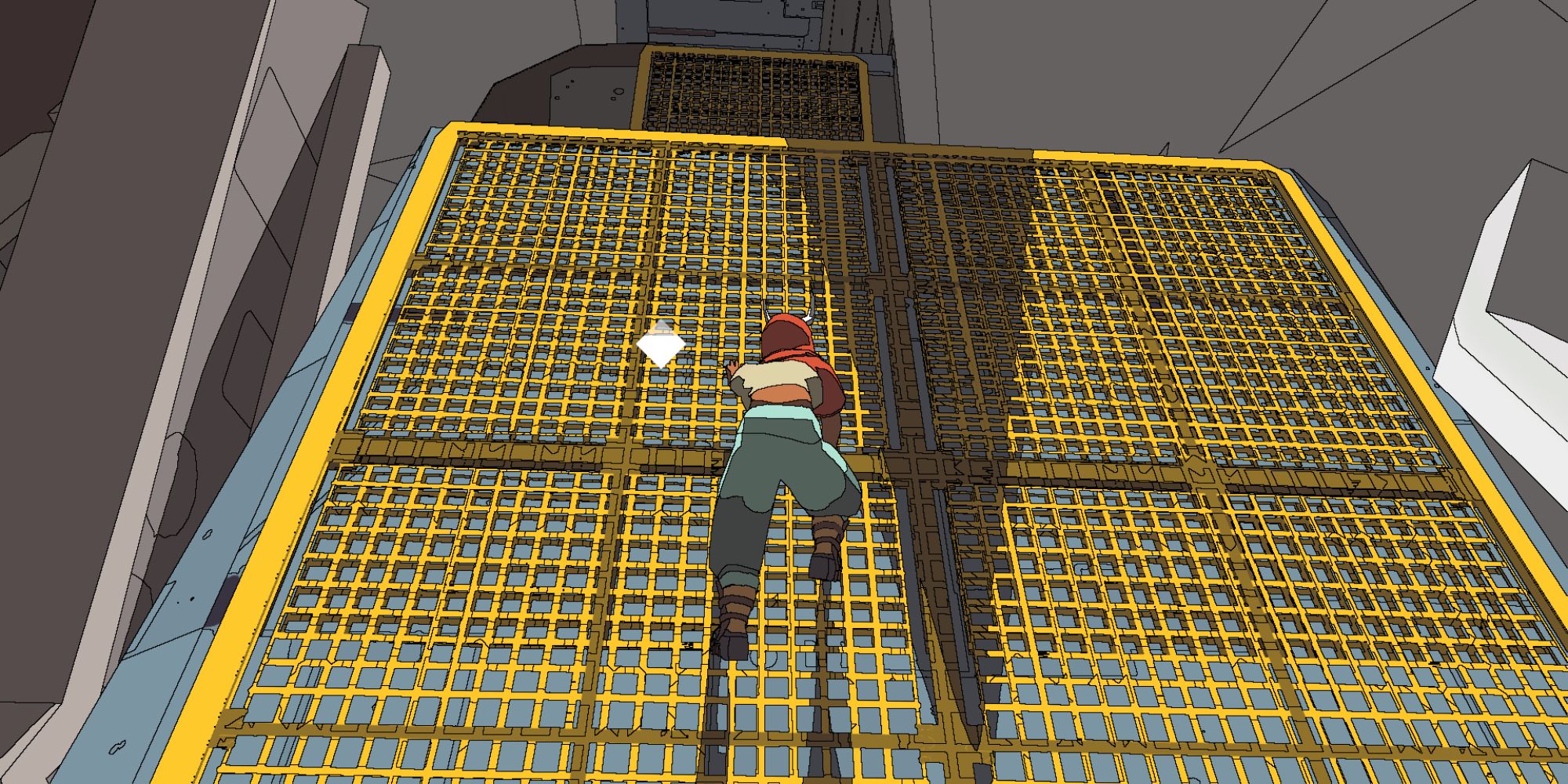 Sable Climbing Yellow Metal Wall