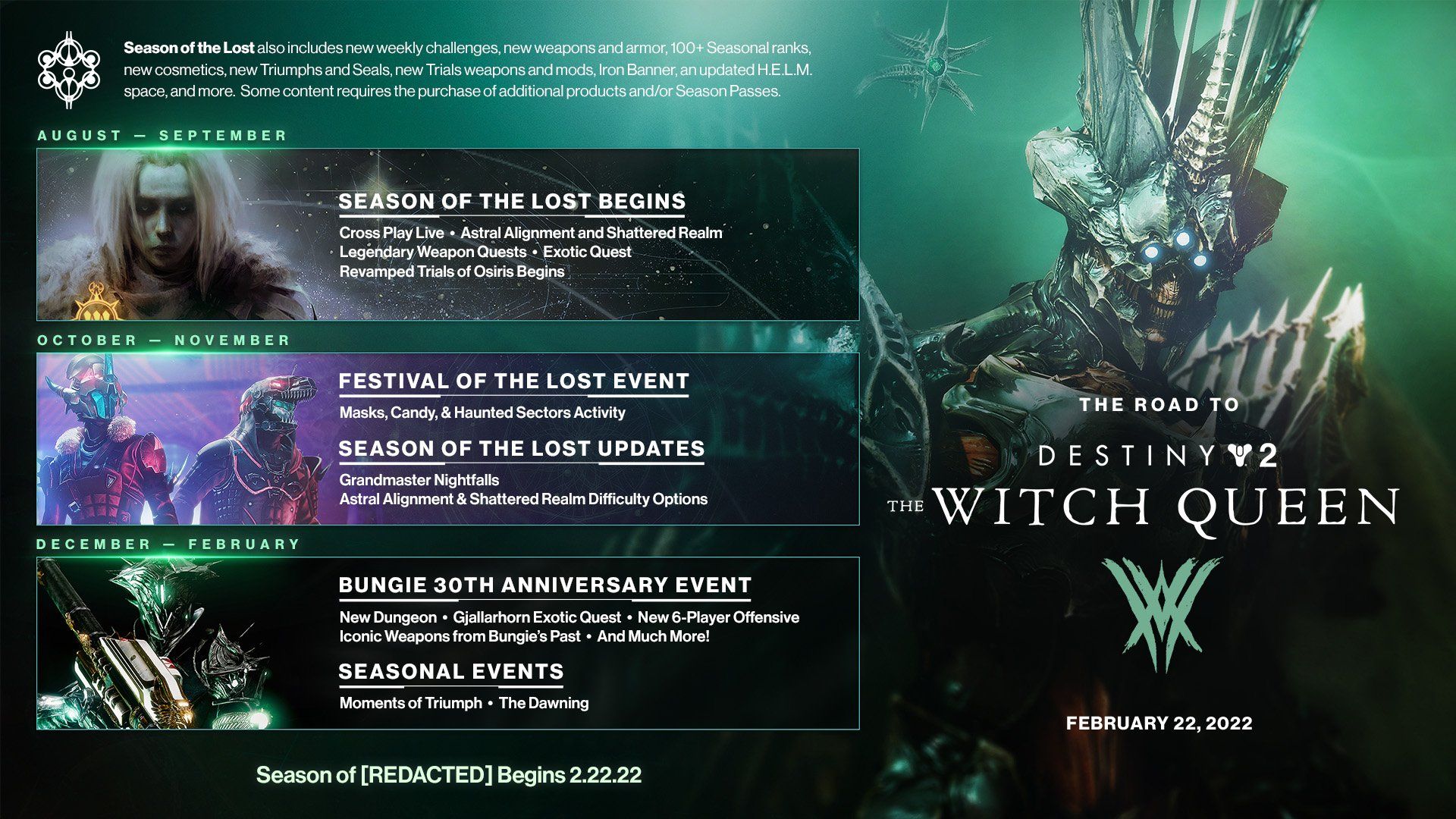 Season of the Lost Calendar - via Bungie