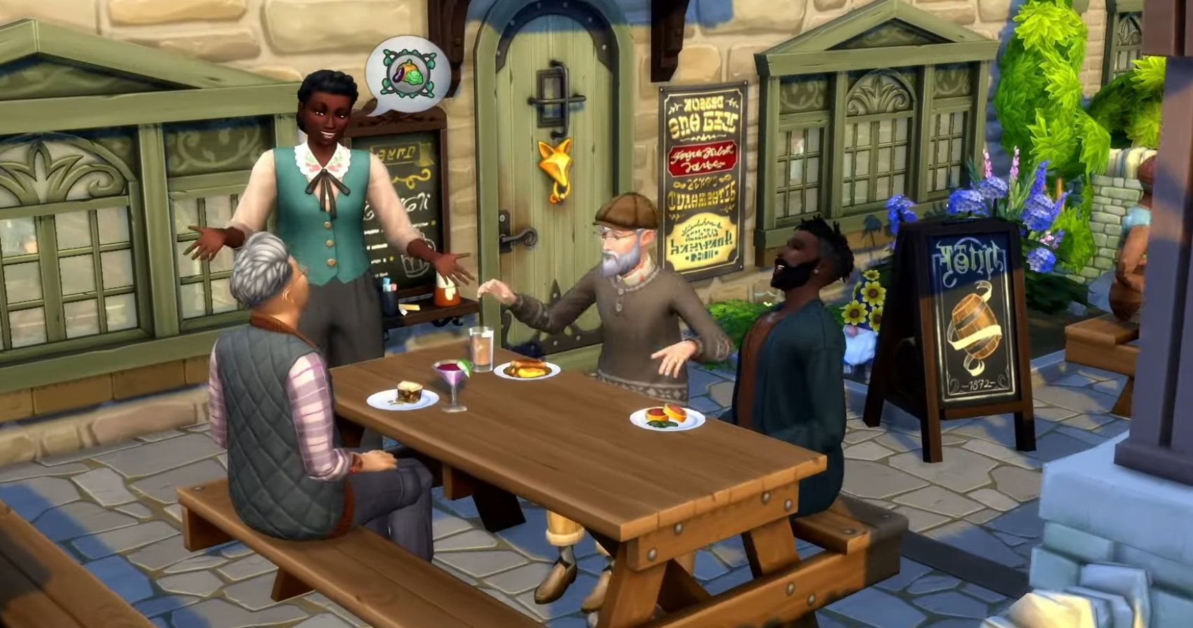 Sims 4 cottage living pub