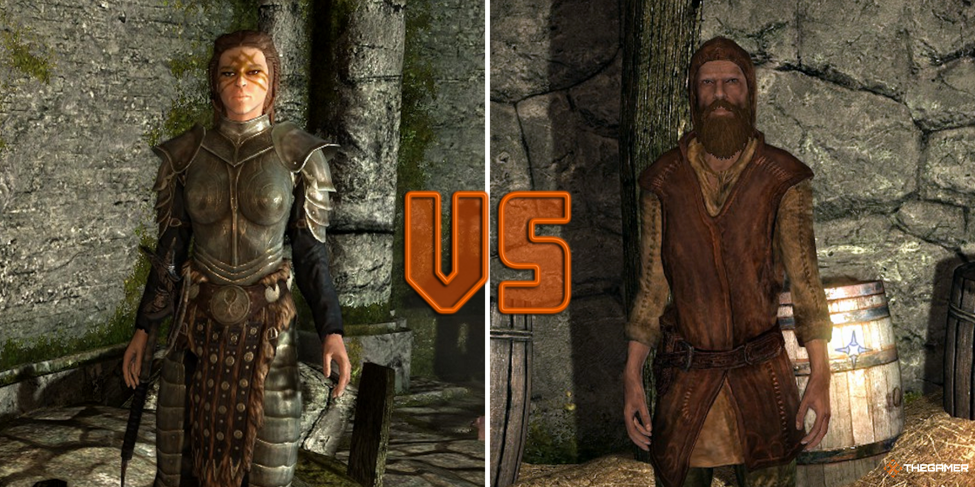 Skyrim, Mistwatch - Fjola on left, Christer on right (VS)