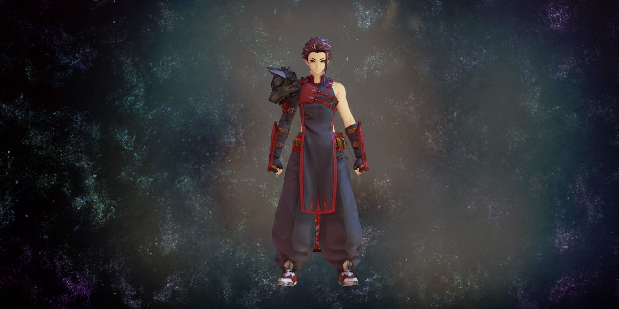 Red-Black Wolf Vest for Law in Tales of Arise