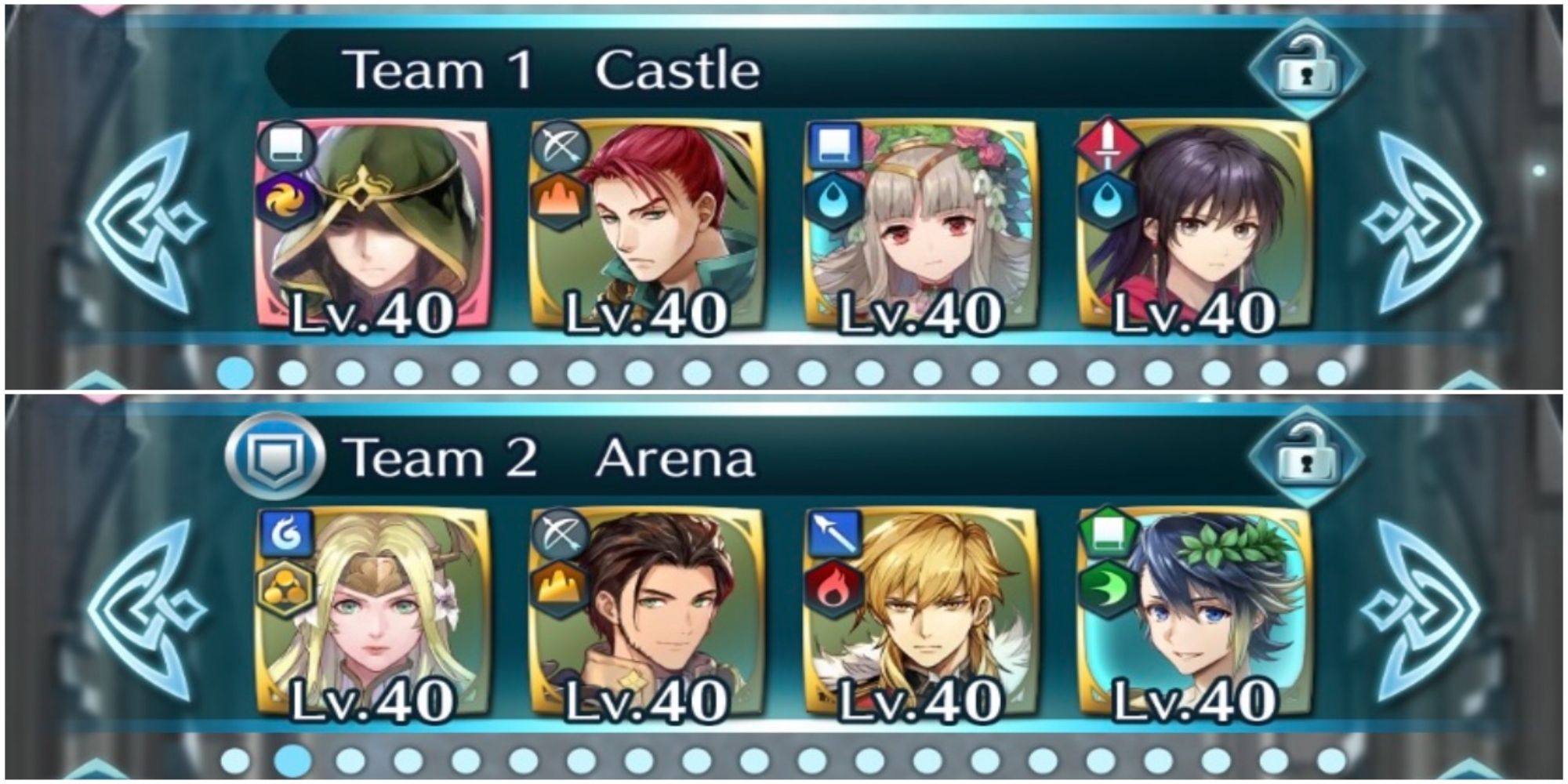 Fire Emblem Hero Team Creation Home Screen Arena Units