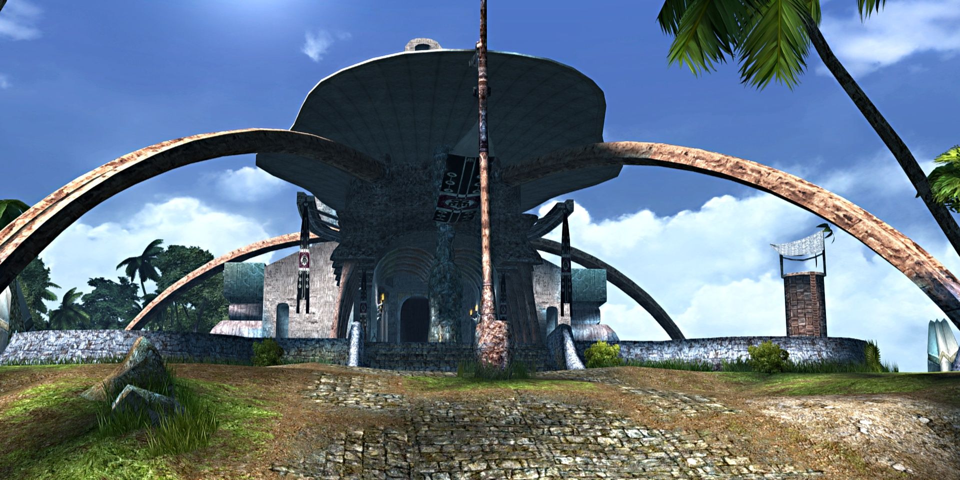 The Besaid Temple in Final Fantasy X