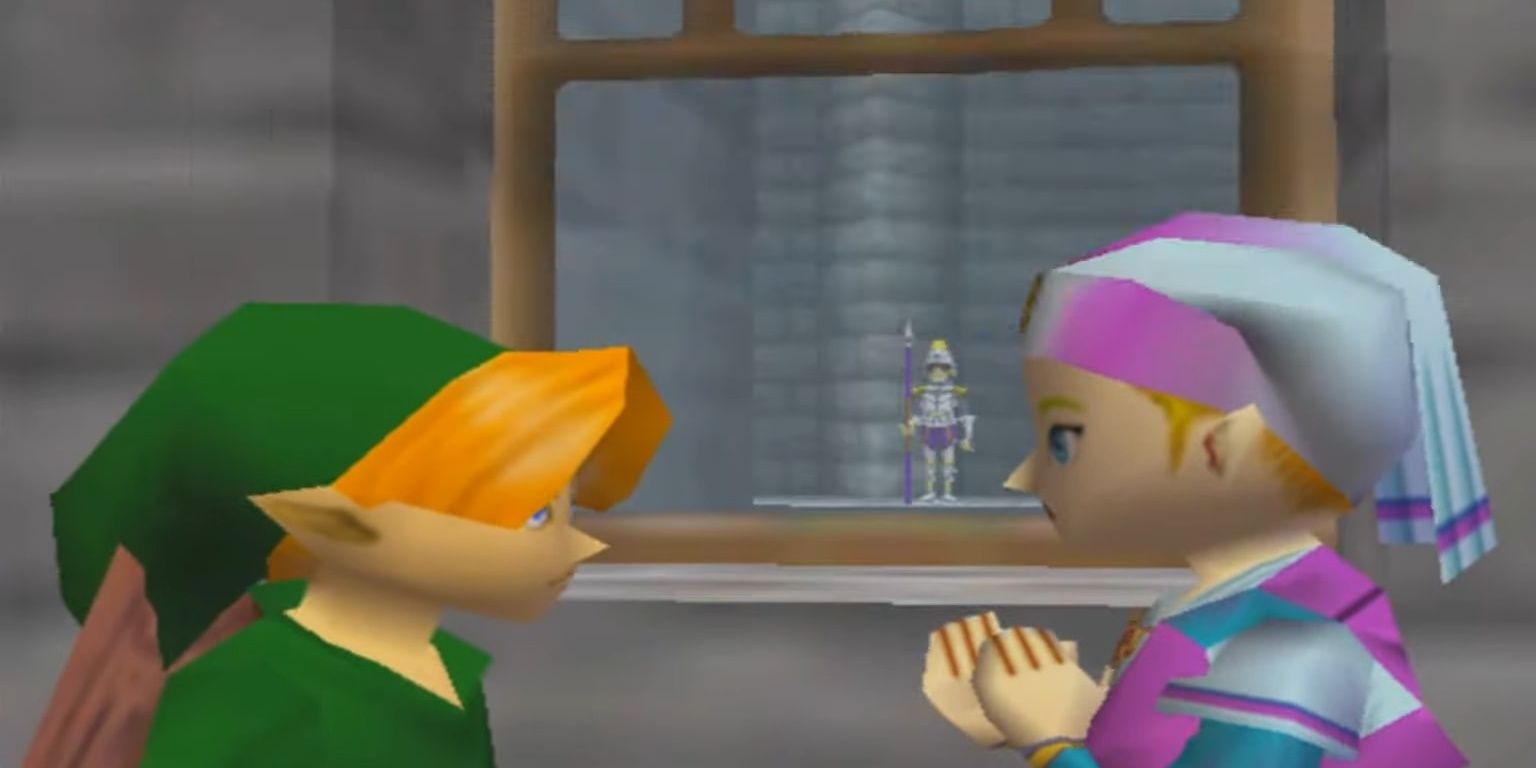 Link and Zelda in Ocarina of Time