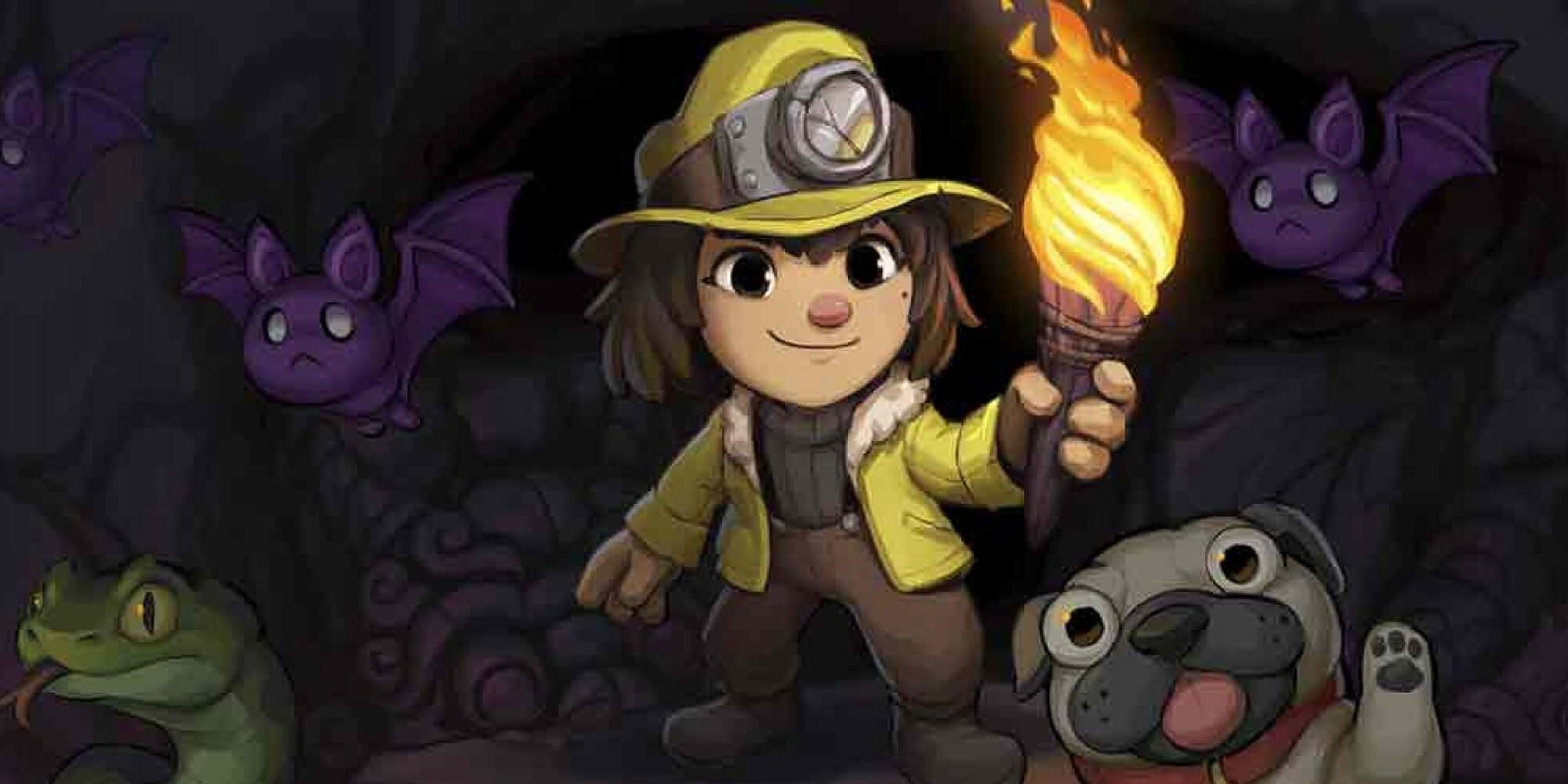 The Spelunker With A Dog, Bats And A Snake
