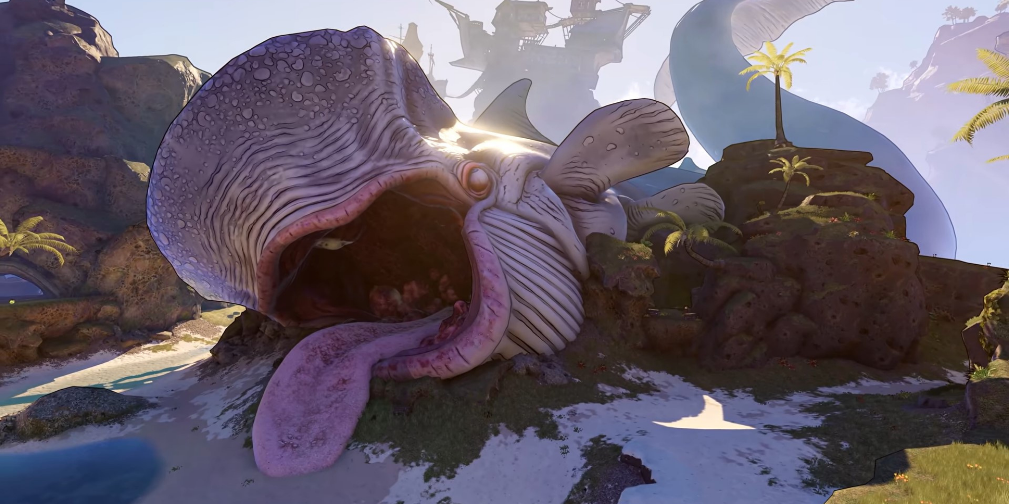 Tiny Tina's Wonderlands - Beached Whale as seen in the Gameplay Reveal Trailer