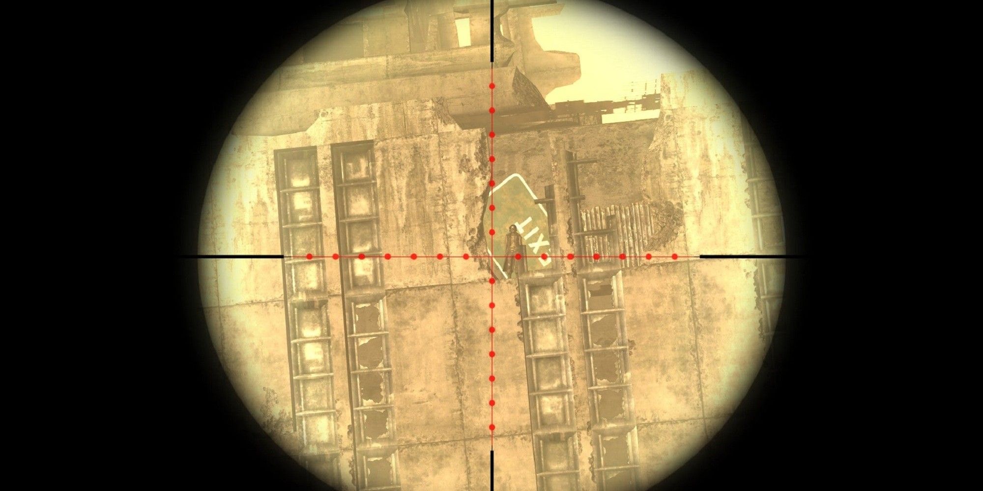 View Through A Gun Scope Of Ulysses Spying On The Player