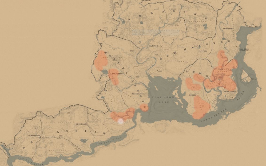Wild-Boar-locations-in Red-Dead-REdemption-2-Online-RDO-RDR2-map