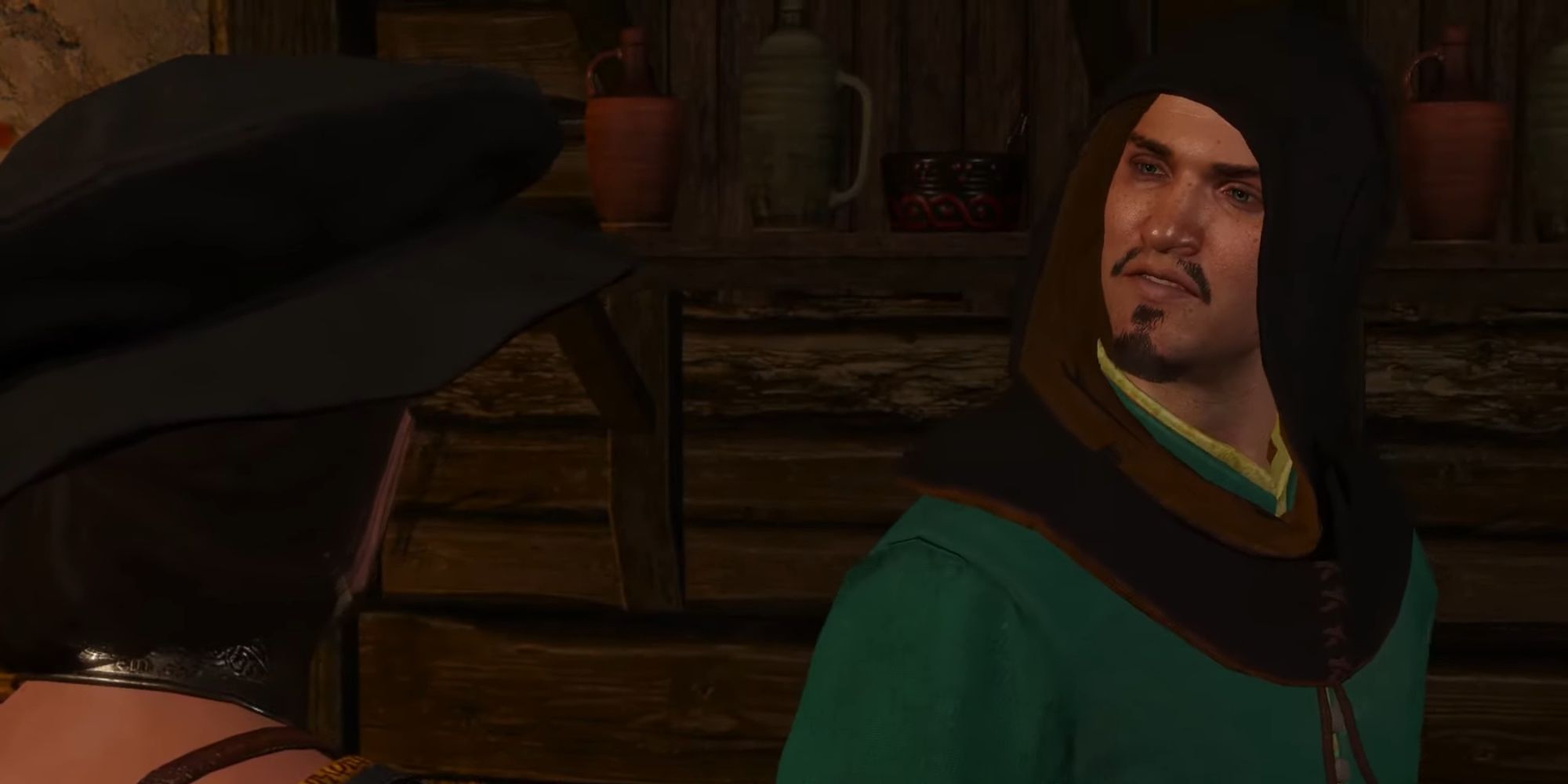 Witcher 3 Screenshot Of Berthold Talking To Anisse