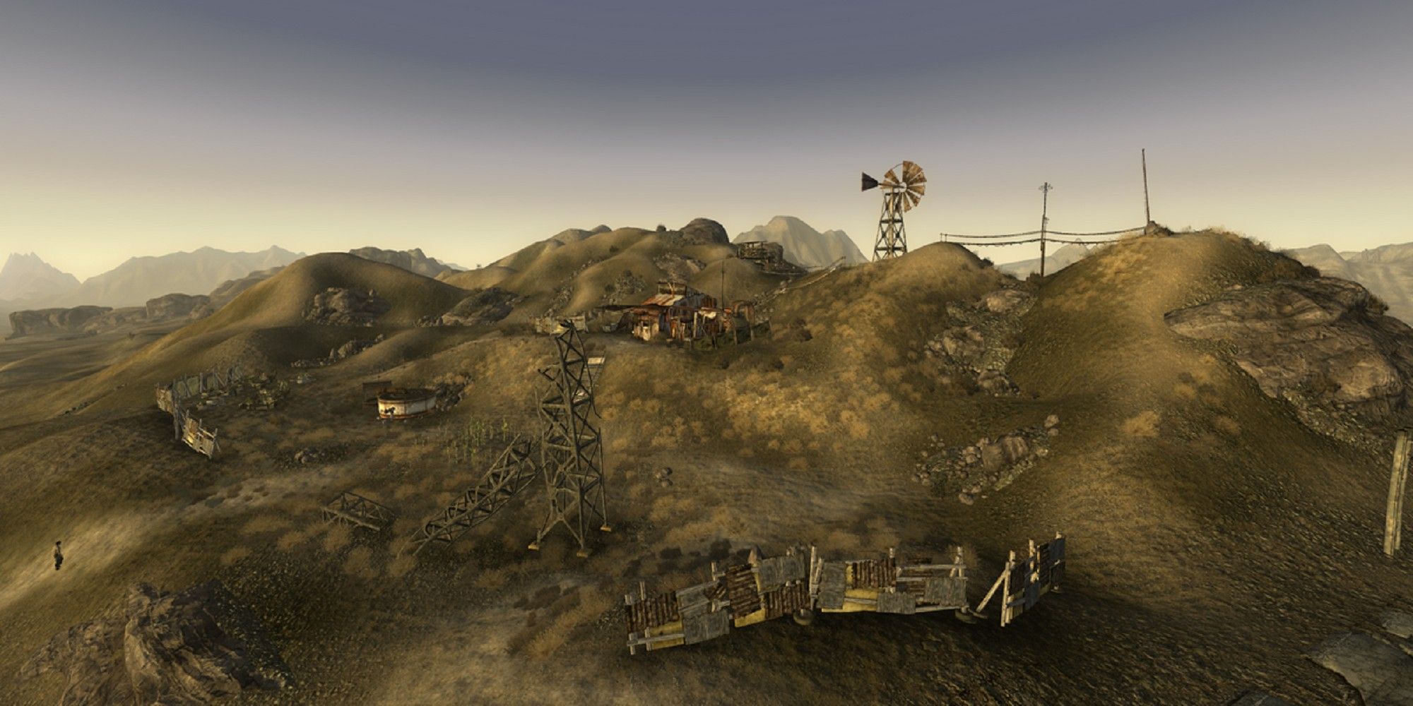 Overhead Shot Of Wolfhorn Ranch From New Vegas