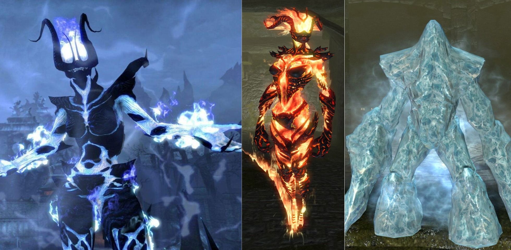 Atronachs Elder Scrolls Cold Flame Fire Frost