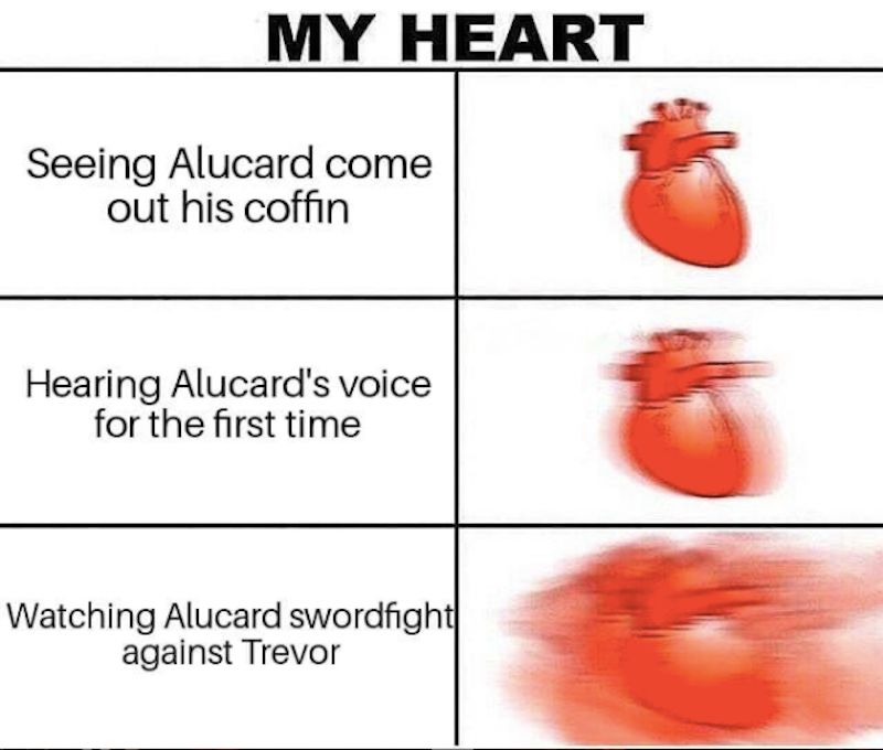 castlevania alucard heart meme