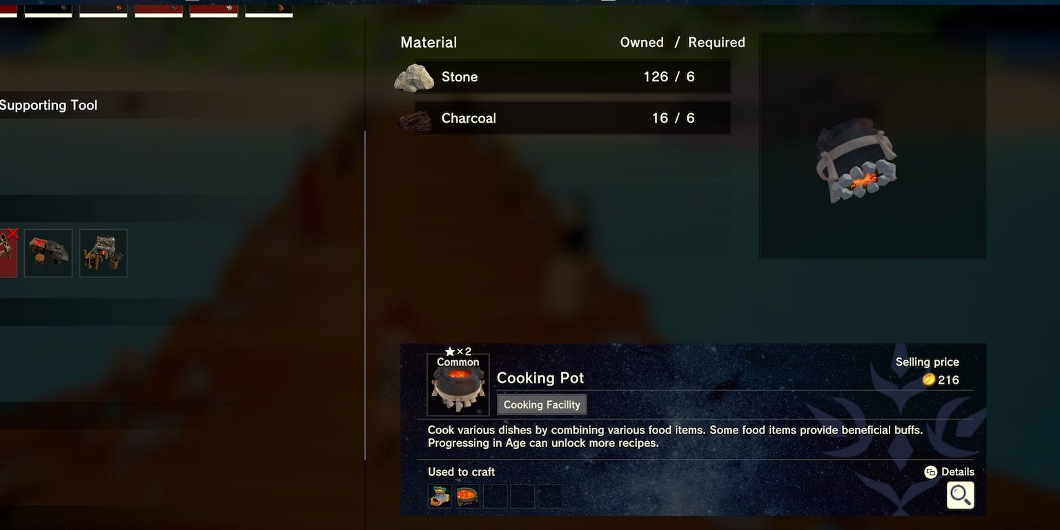 cooking pot crafting item in craftopia