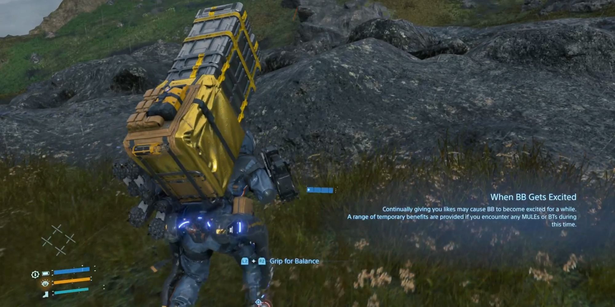 death stranding grip for balance
