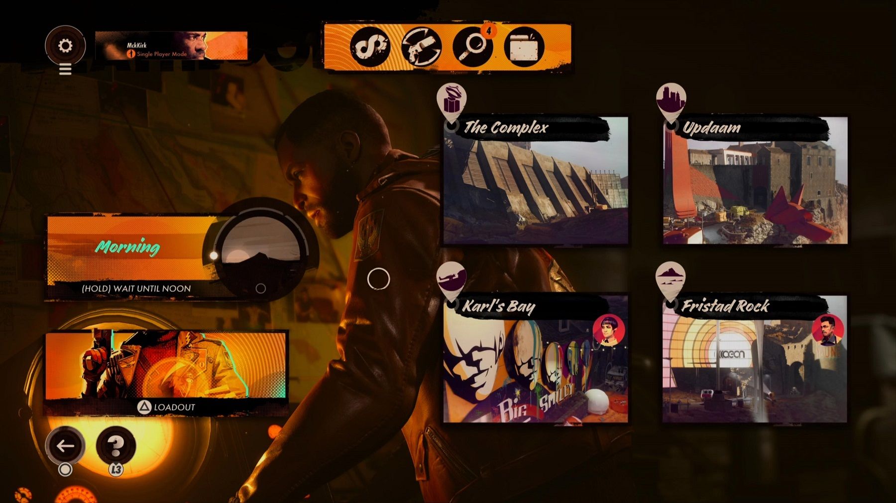 deathloop menu