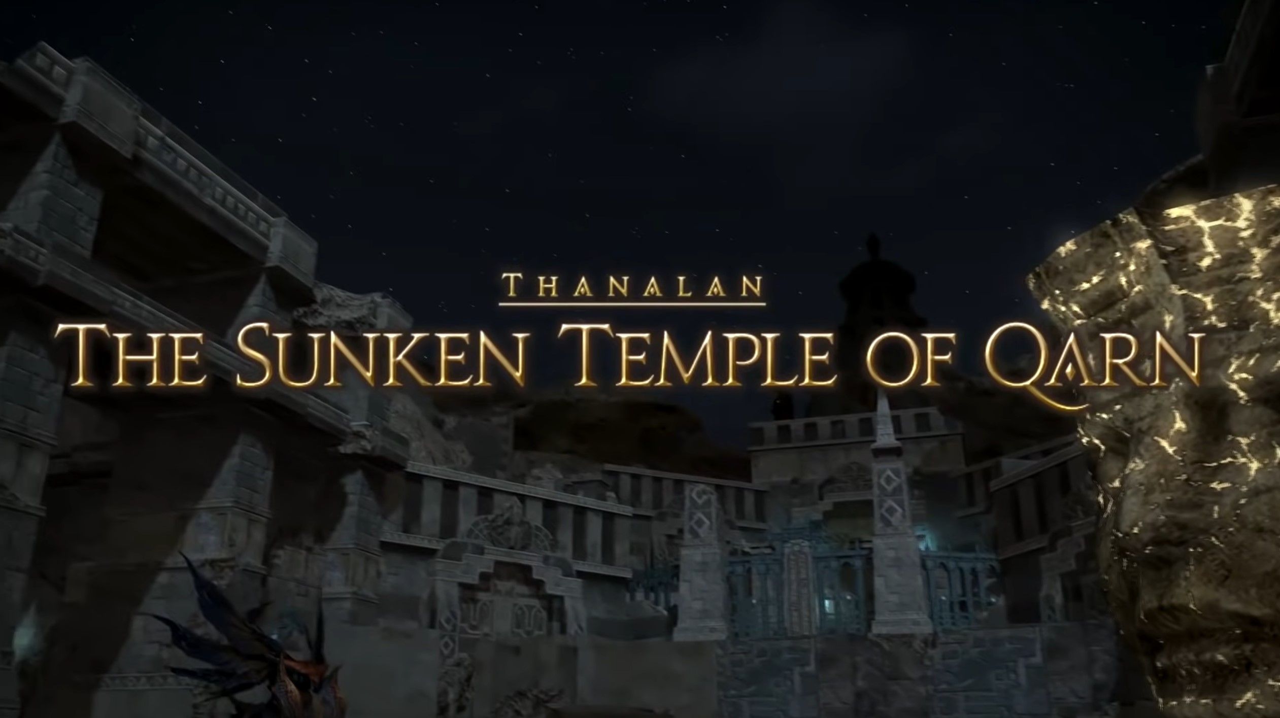 Final Fantasy 14 The Sunken Temple Of Qarn Intro