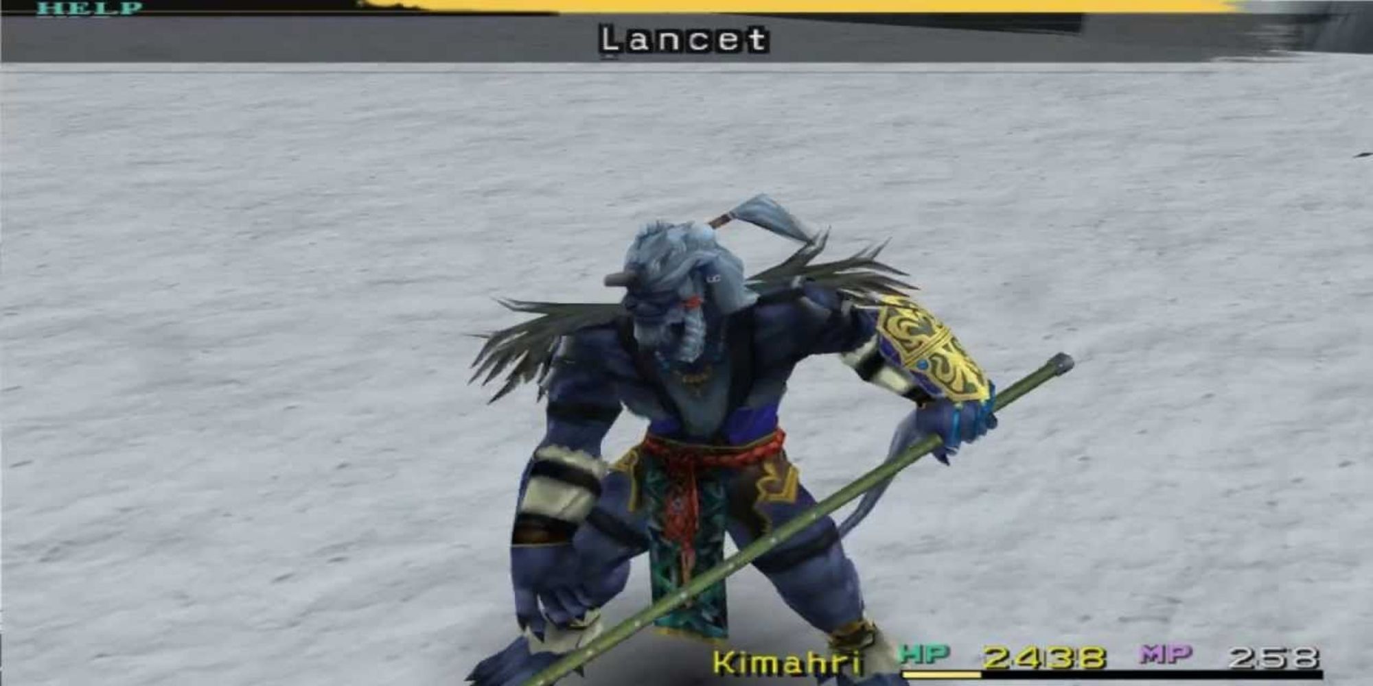 ffx kimahri lancet ability being used in mt gagazet