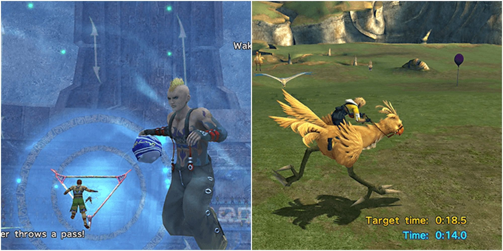 final fantasy 10 blitzball and chocobo racing