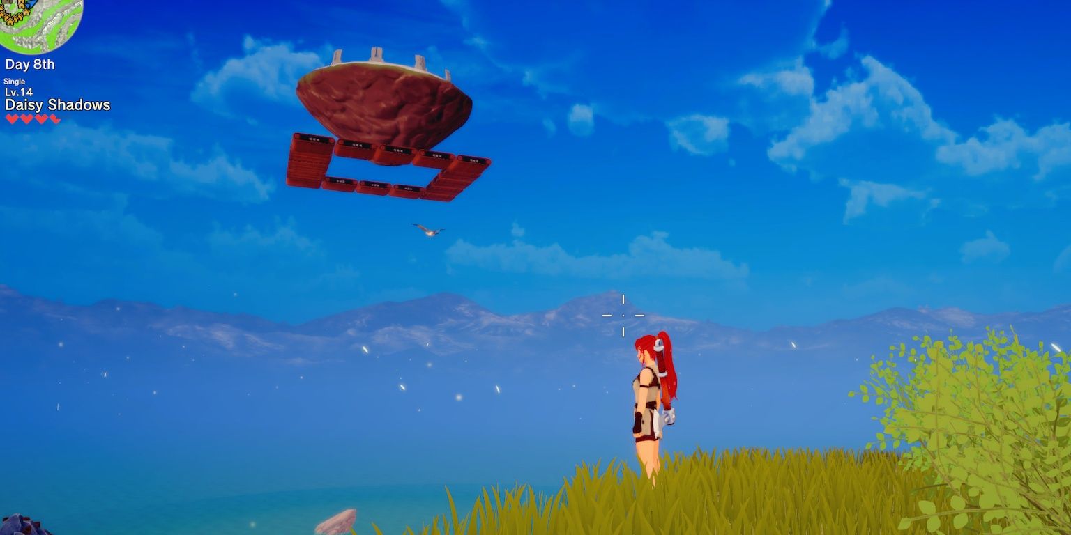 floating sky island in craftopia