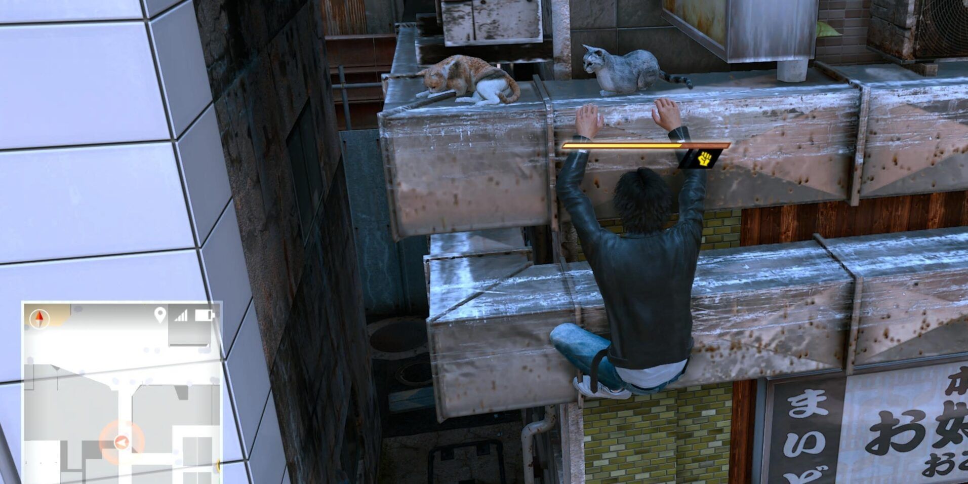 A screenshot showing gameplay from Lost Judgment
