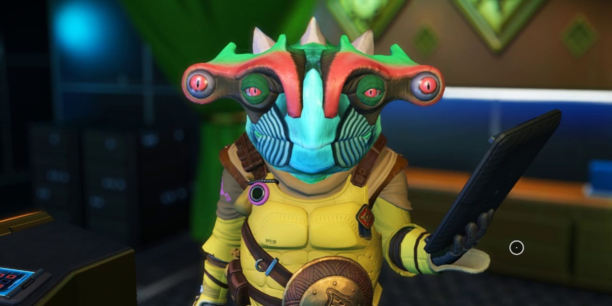 Merchant Guild Gek Talking To Player
