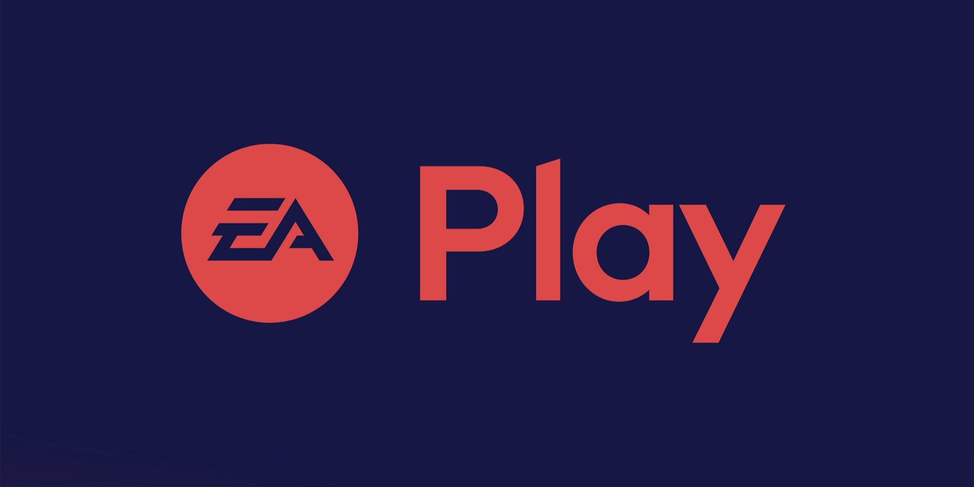EA Play Logo salmon on dark blue