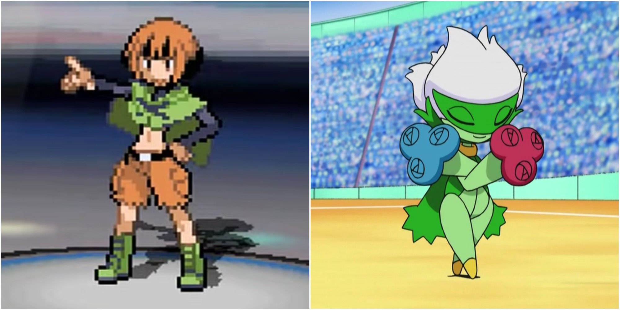 Gardenia in Pokemon Black 2 & White 2 and Roserade in the Pokemon anime