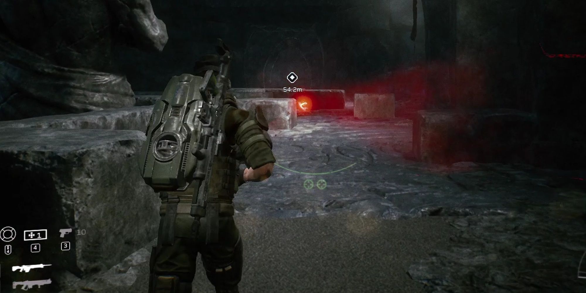 Aliens: Fireteam Elite Recon PUPS Drone Ability Scanning Environment