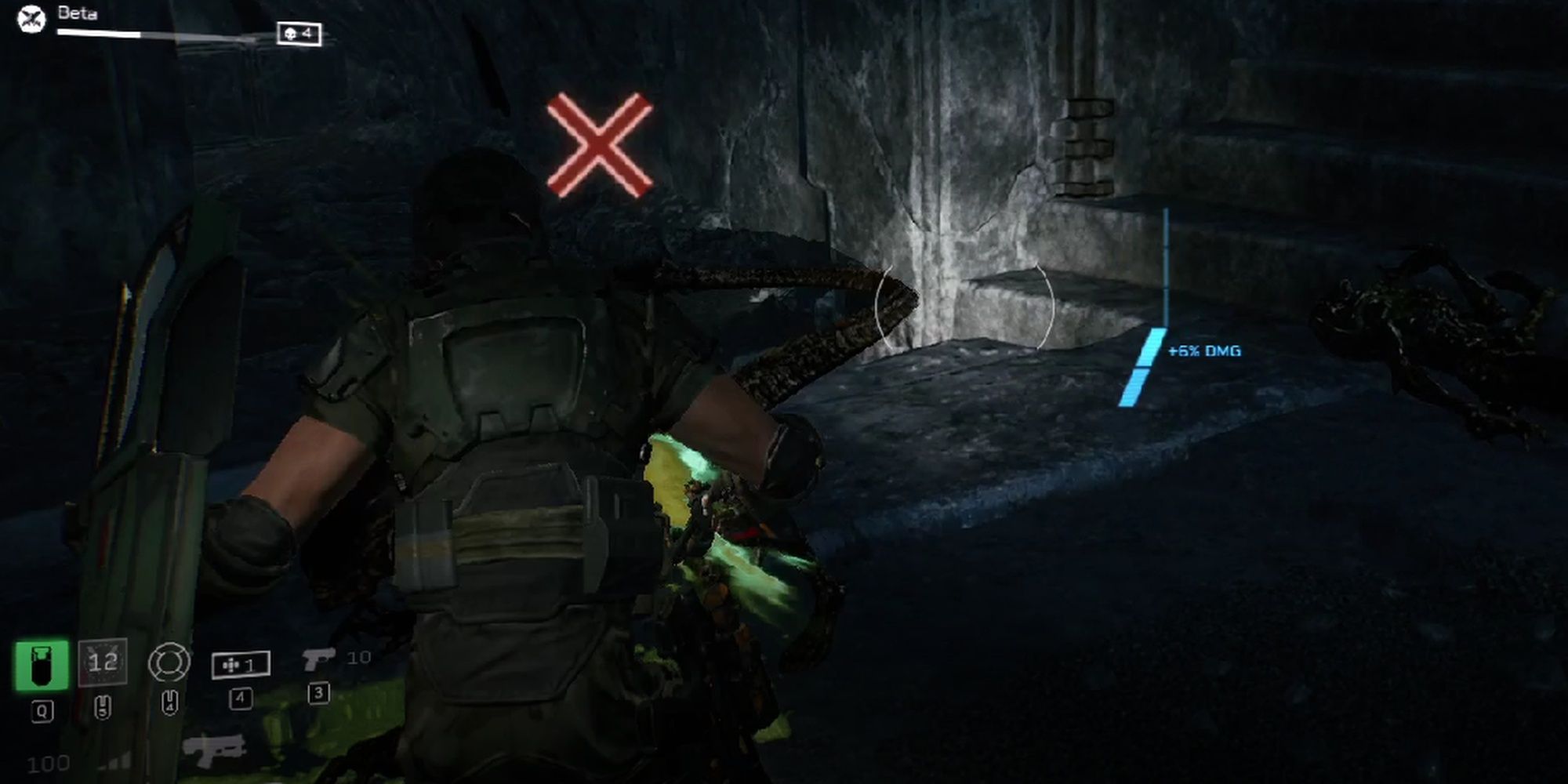Aliens: Fireteam Elite Phalanx Swinging Shield In Melee Attack