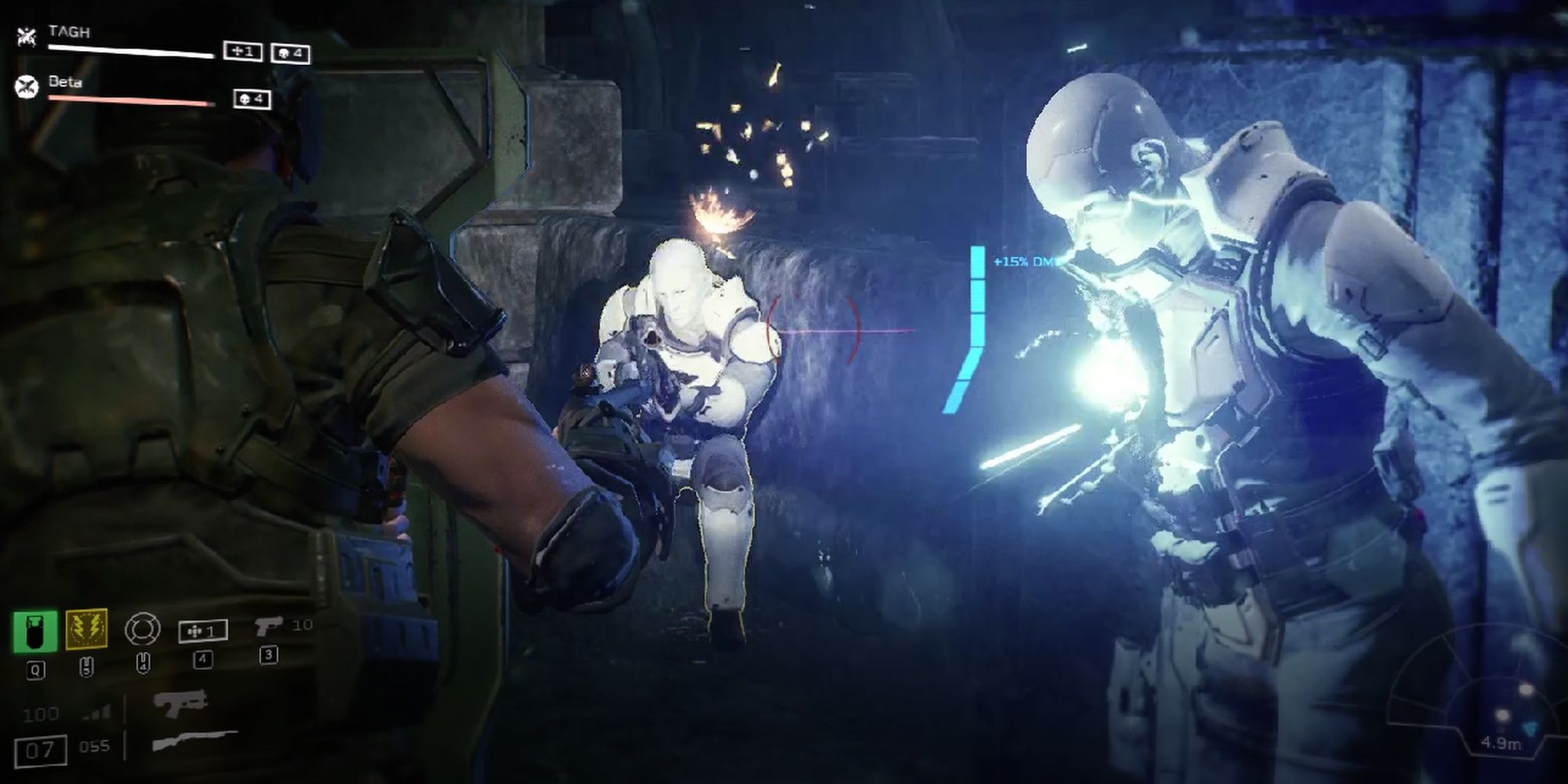 Aliens: Fireteam Elite Phalanx Disabling Synth With Shotgun 