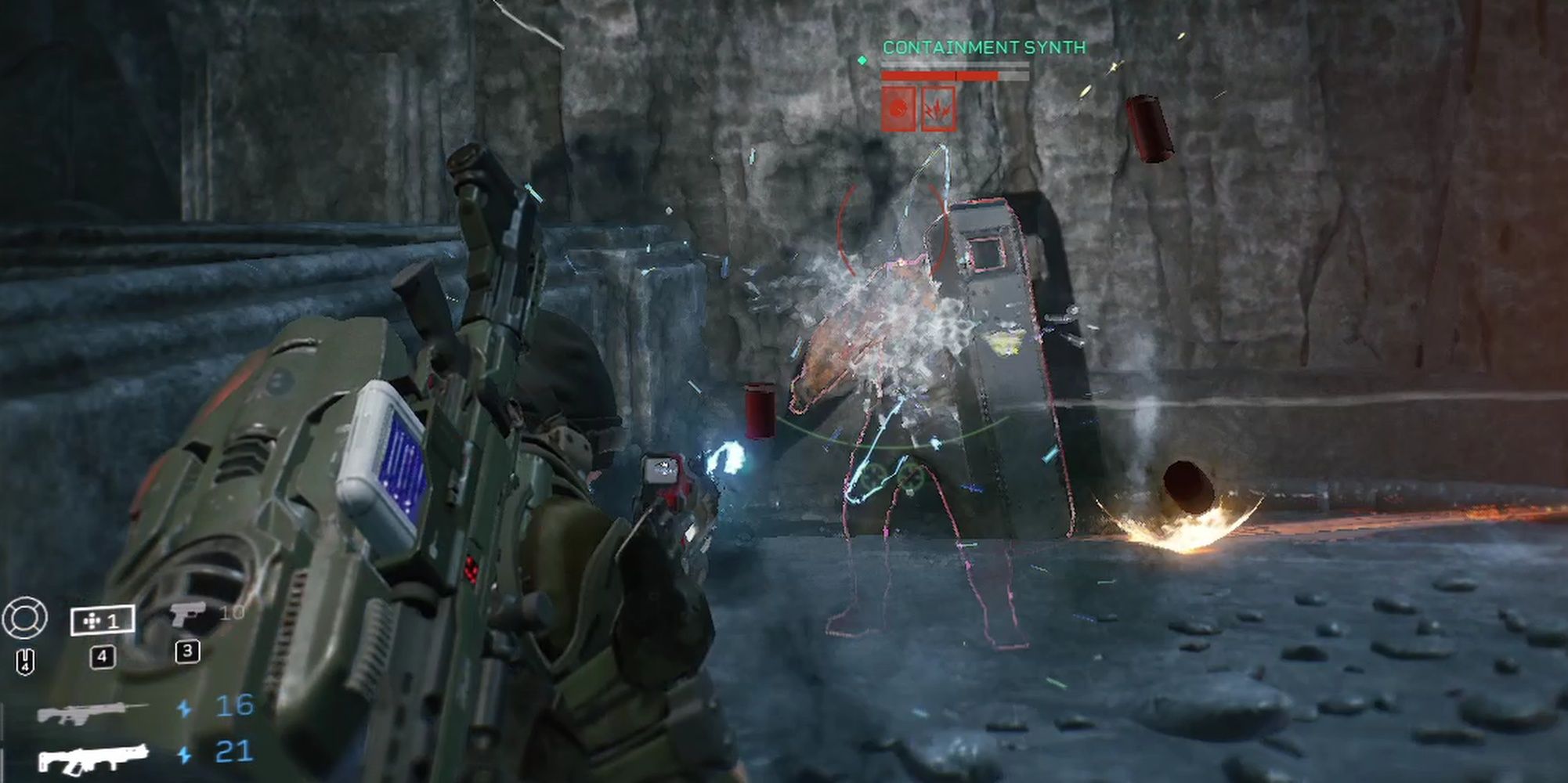 Aliens: Fireteam Elite Recon Using Electrostatic Rounds On Synth